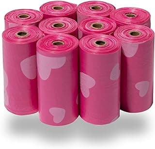 Best Pet Supplies Dog Poop Bags for Waste Refuse Cleanup, Doggy Roll Replacements for Outdoor Puppy Walking and Travel, Leak Proof and Tear...